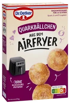 Dr. Oetker Biezpiena bumbiņas karstā gaisa fritē