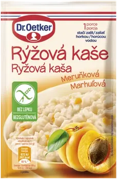 Dr. Oetker Rīsu biezputra ar persiku garšu, BEZ GLUTĒNA (52 g)