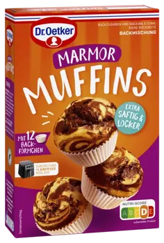 Dr. Oetker Miltu maisījums marmora kēksiņu ar šokolādes skaidiņām pagatavošanai