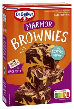 Dr. Oetker Miltu maisījums marmora kūkai ar šokolādes skaidiņām pagatavošanai
