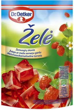 Dr. Oetker Želeja ar Meža zemeņu garšu (72 g)
