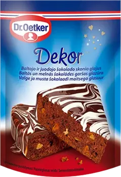 Dr. Oetker Melnās un baltās šokolādes garšas glazūra (100 g)