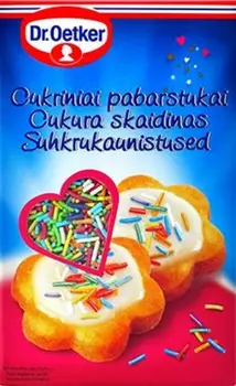 Dr. Oetker Krāsainās cukura skaidiņas (80 g)