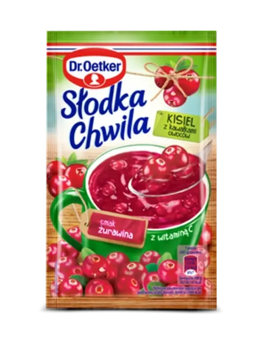 Dr. Oetker Dzērveņu garšas ķīselis (32,5 g)