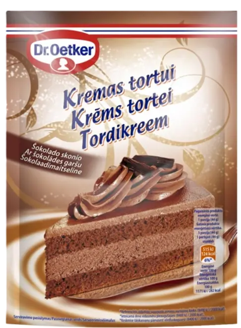 Dr. Oetker Krēms tortei ar šokolādes garšu 127g