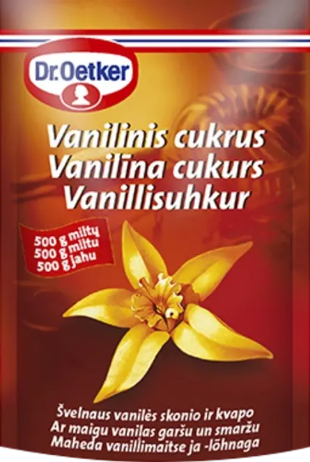 Dr. Oetker Vanilīna cukurs ar vaniļas ekstraktu (8 g)