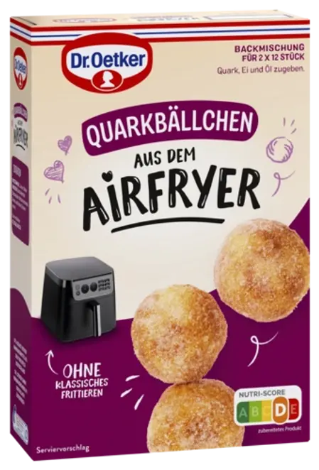 Dr. Oetker Biezpiena bumbiņas karstā gaisa fritē