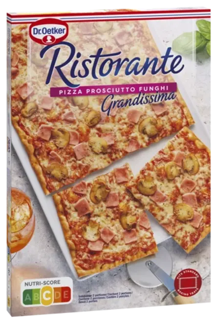 Dr. Oetker Ristorante Grandissima Prosciutto Funghi 580g.