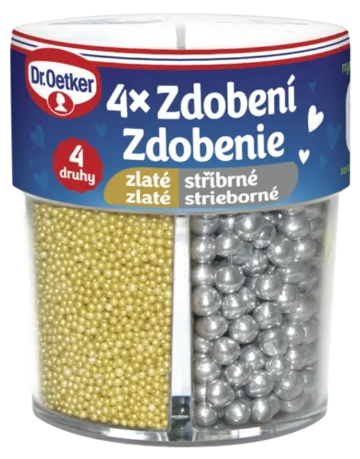Dr. Oetker Zelta un sudraba dekoru izlase (81 g)