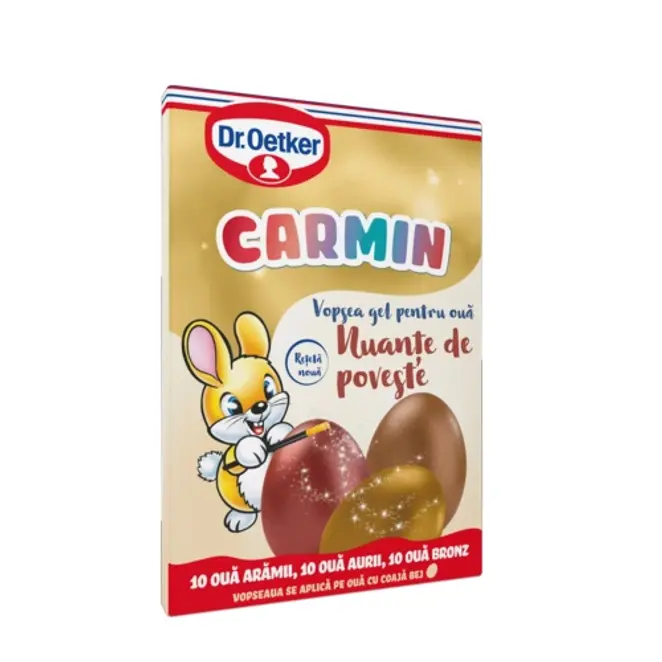 Dr. Oetker Trīs krāsu želejveidīgas olu krāsas „Carmin” 15 g
