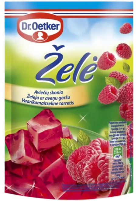 Dr. Oetker Želeja ar Aveņu garšu (72 g)