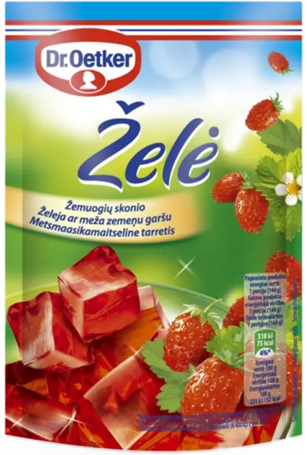Dr. Oetker Želeja ar Meža zemeņu garšu (72 g)