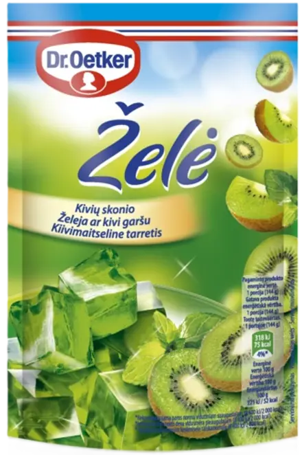 Dr. Oetker Želeja ar Kivi garšu (72 g)