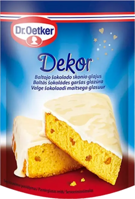 Dr. Oetker Baltās šokolādes garšas glazūra (100 g)