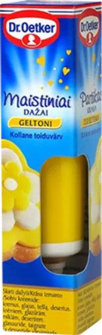 Dr. Oetker Dzeltenā pārtikas krāsviela (10 g)