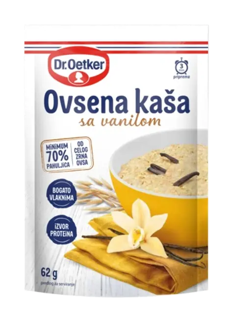 Dr. Oetker Auzu pārslu biezputra ar vaniļu