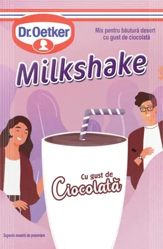 Dr. Oetker Šokolādes garšas pulveris piena kokteiļiem