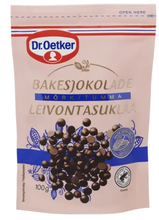 Tumšās šokolādes gabaliņi cepšanai
