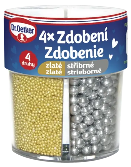 Dr.Oetker Zelta un sudraba dekoru izlase