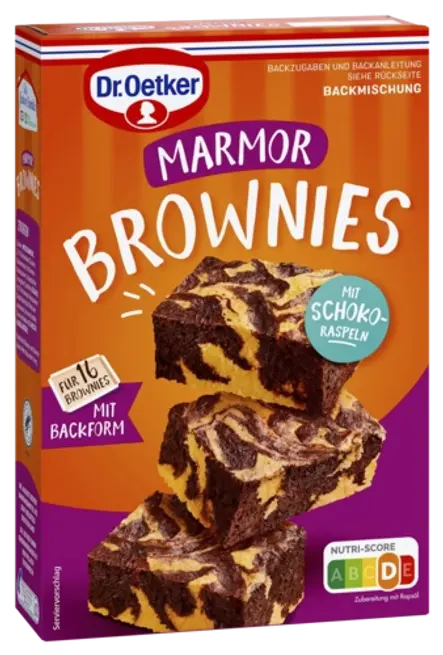 „Dr. Oetker“ miltu maisījuma marmora kūkai ar šokolādes skaidiņām