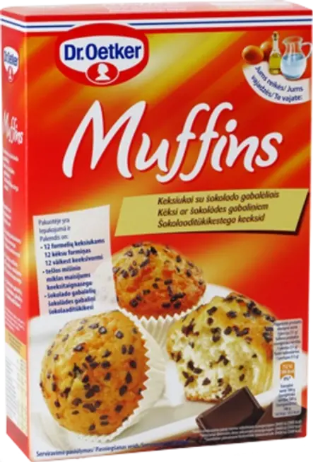 Dr. Oetker šokolādes skaidiņu kēksiņu maisījuma