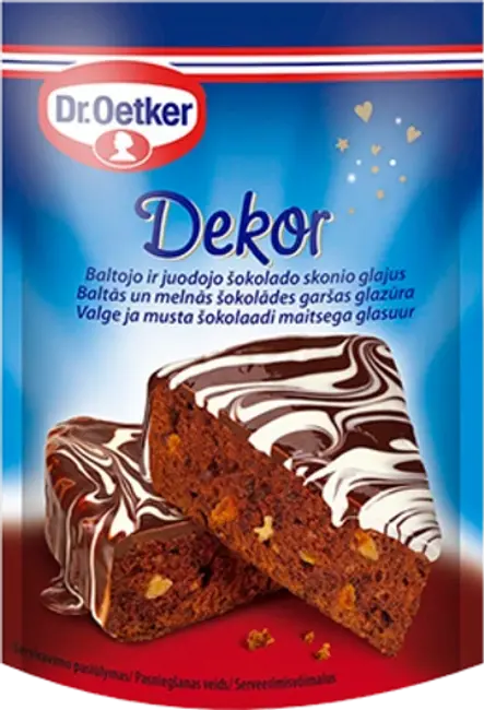 Dr. Oetker Baltās šokolādes garšas glazūra