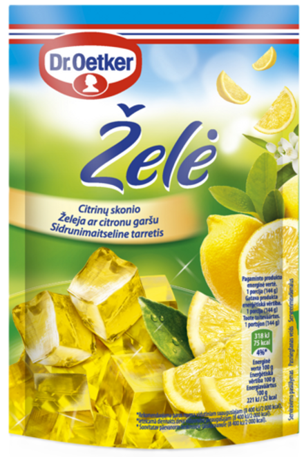 Dr. Oetker Želeja ar Citronu garšu (72 g)