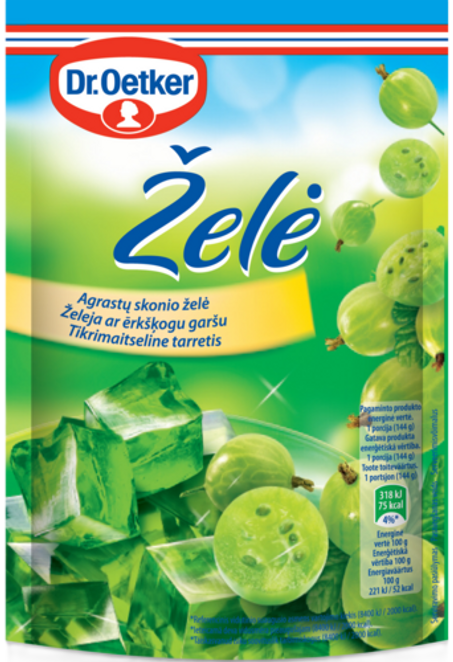 Dr. Oetker Želeja ar Ērkšķogu garšu (72 g)
