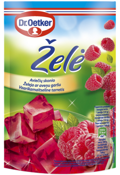 Dr. Oetker Želeja ar Aveņu garšu (72 g)