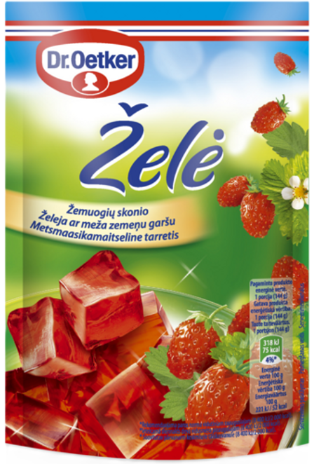 Dr. Oetker Želeja ar Meža zemeņu garšu (72 g)