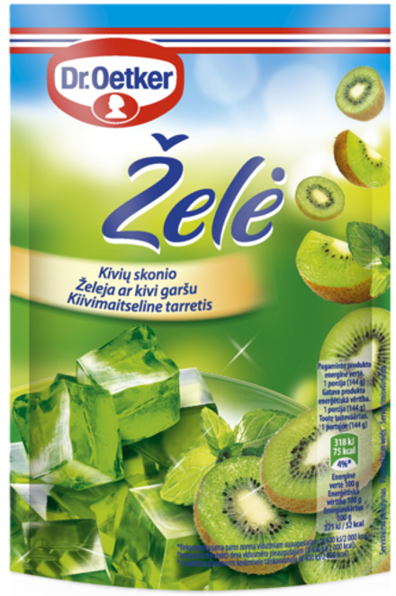 Dr. Oetker Želeja ar Kivi garšu (72 g)