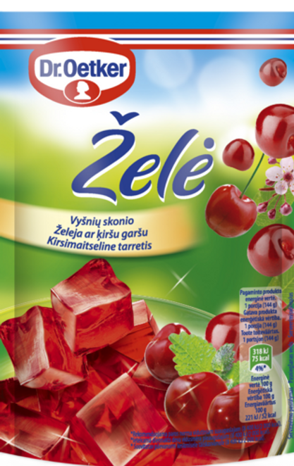 Dr. Oetker Želeja ar Ķiršu garšu (72 g)