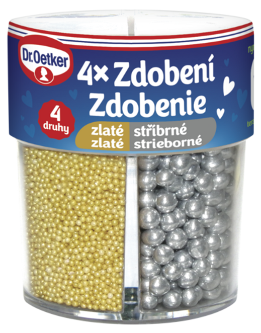 Dr. Oetker Zelta un sudraba dekoru izlase (81 g)