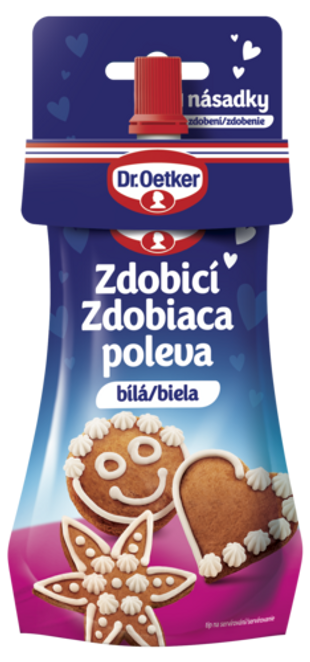 Dr. Oetker Glazūra pārtikas garnēšanai, balta (140 g)