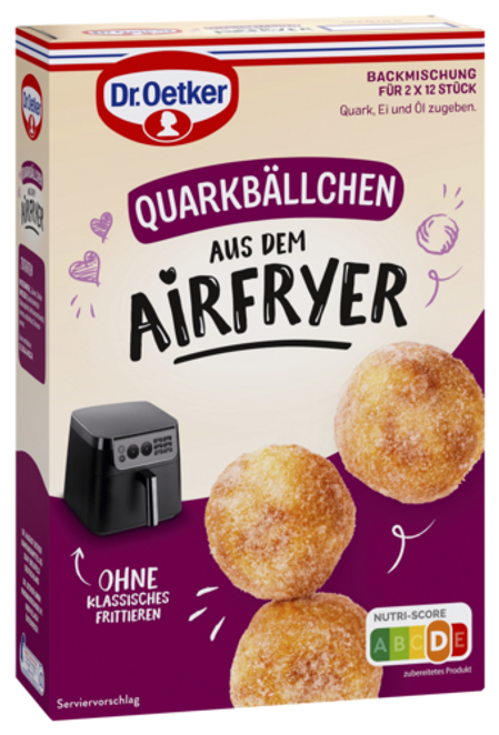 Dr. Oetker Biezpiena bumbiņas karstā gaisa fritē