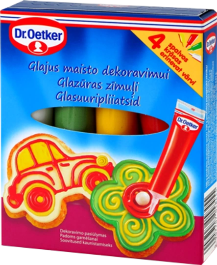Dr. Oetker krāsainie desertu glazūras zīmuļi