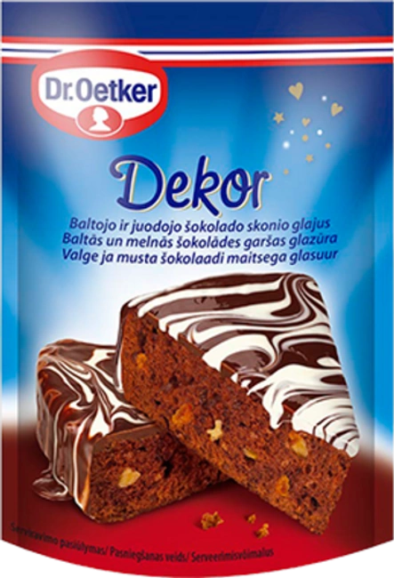 Dr. Oetker glazūru ar baltās šokolādes garšu