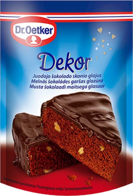 Dr.Oetker glazūru ar tumšās šokolādes garšu